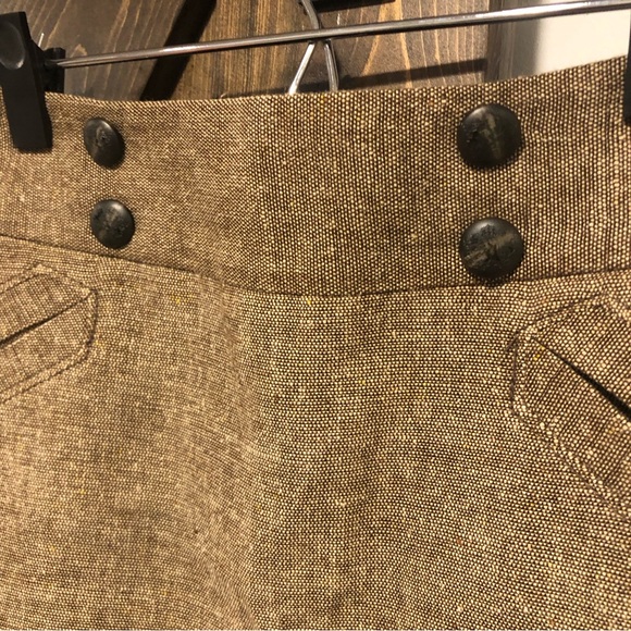 Outback Red brown tweed skirt size 2 - Picture 2 of 5